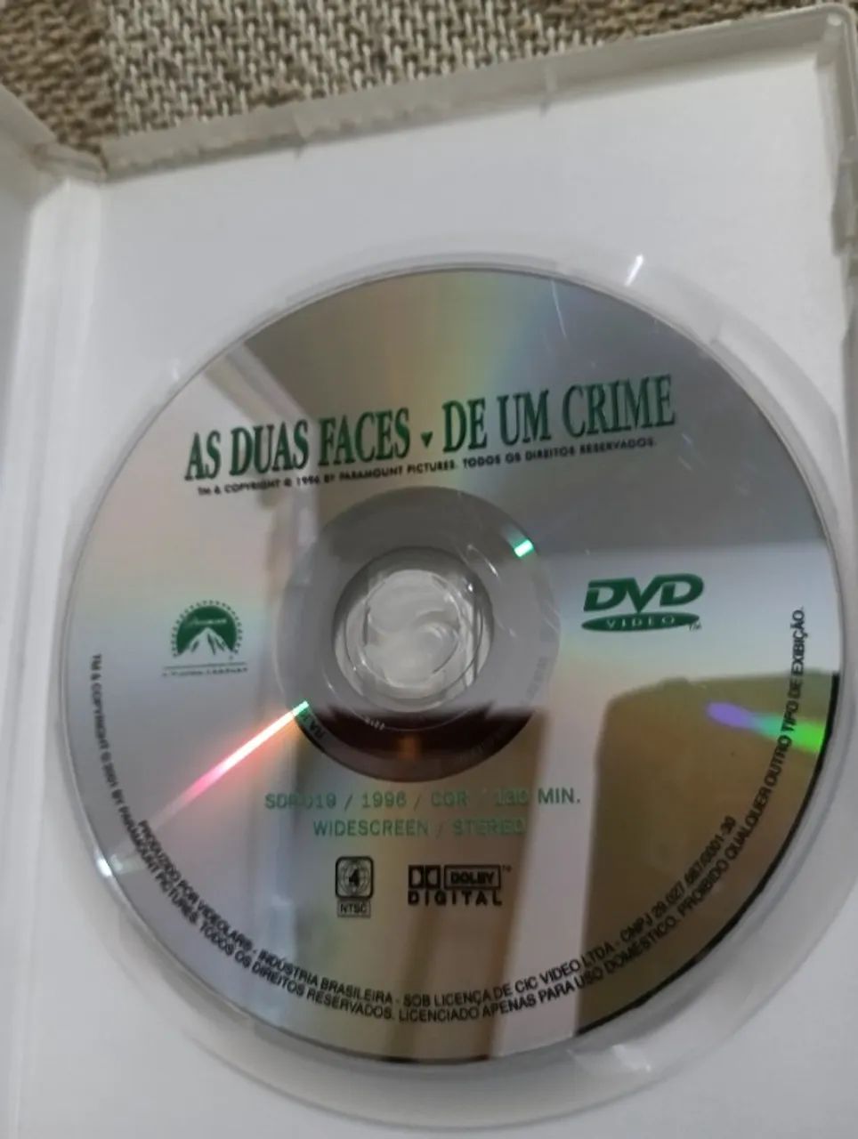 DVD Original As Duas Faces de um Crime - Foto 2