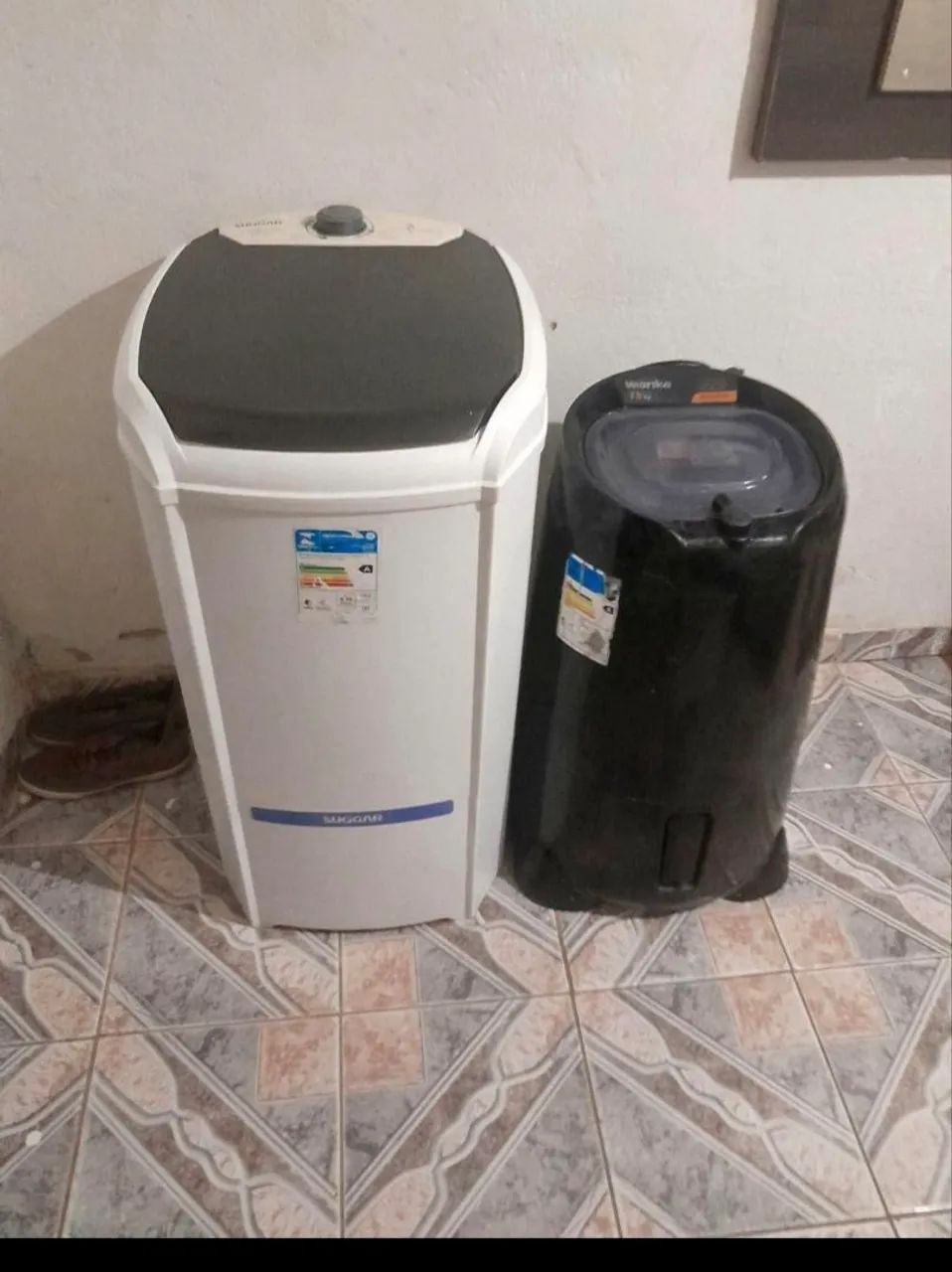 Máquina de lavar e secadora funcionado perfeitamente 