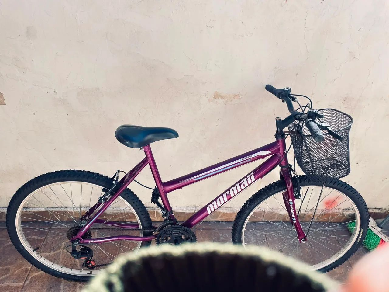 Bicicleta roxa