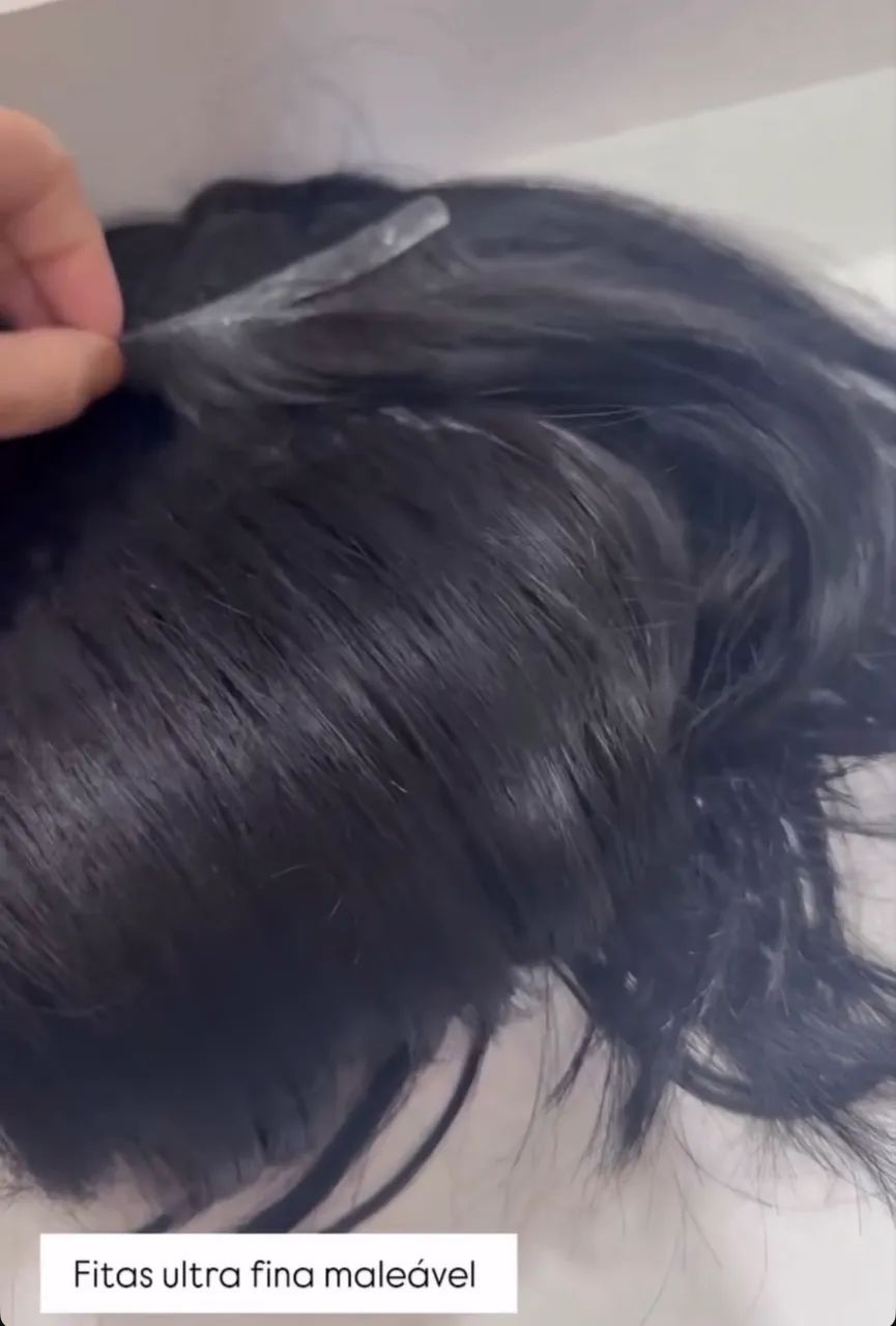 Cabelo 65 cm brasileiro liso 