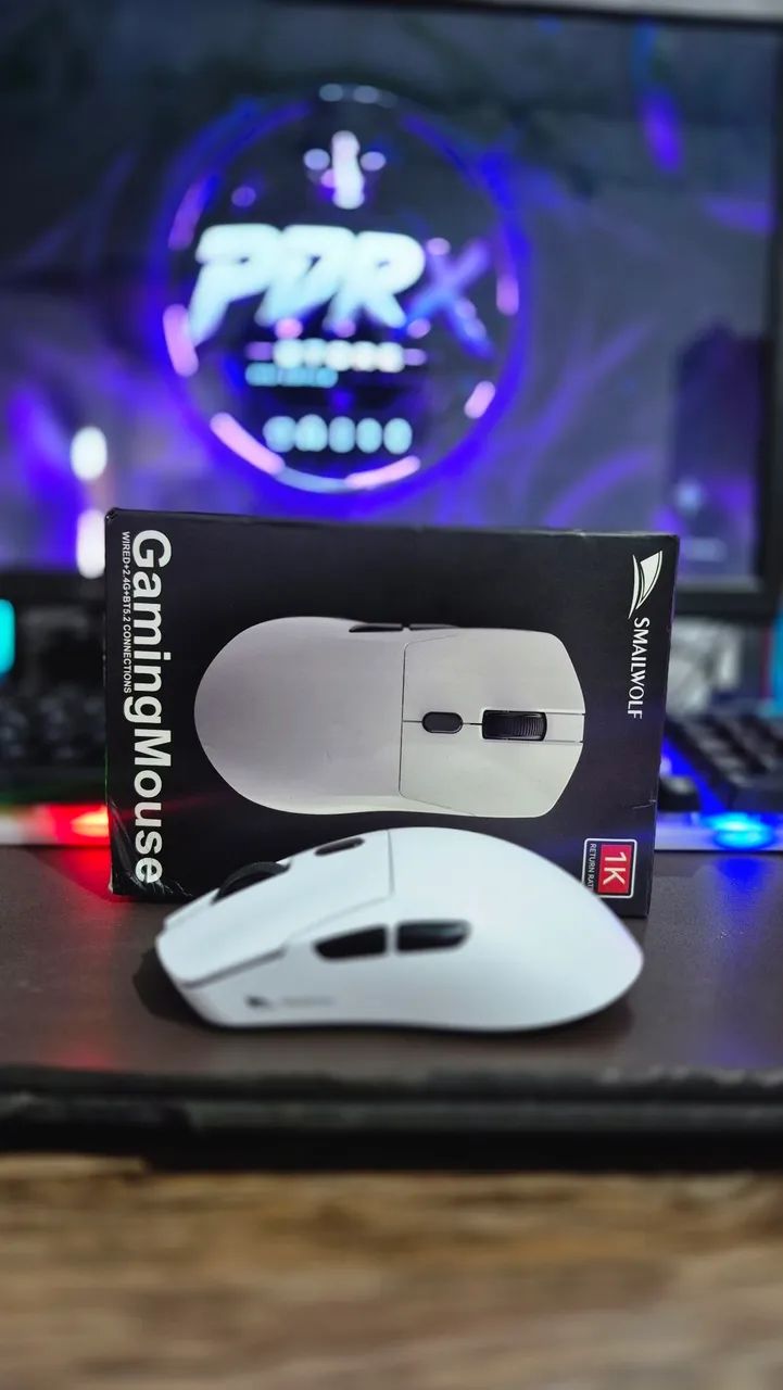  MOUSE GAMER SMAILWOLF M3 ? SEM FIO | 12.000 DPI | TRI-MODE - Foto 2