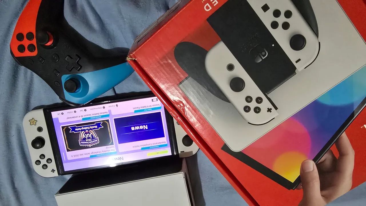 Nintendo Switch OLED Branco - Foto 3