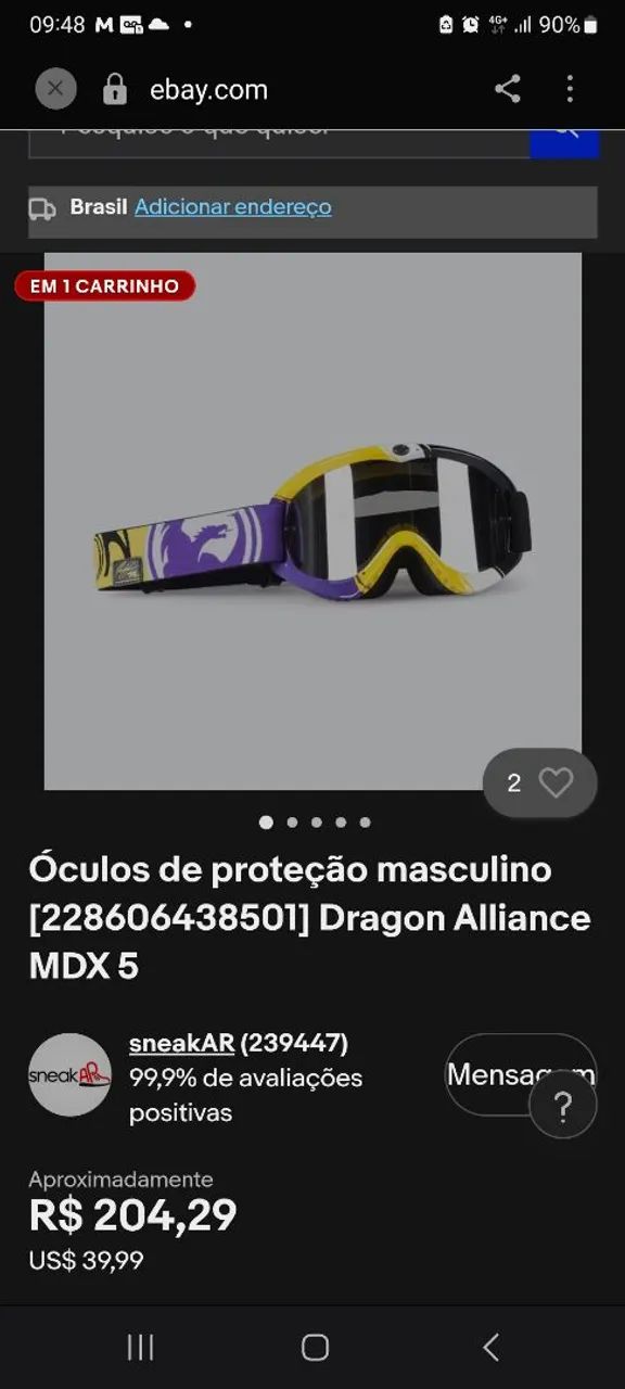 Oculos motocross - Foto 2