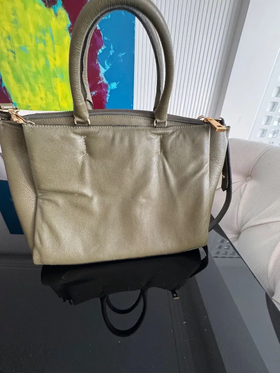 Bolsa de couro marca de luxo - Foto 2