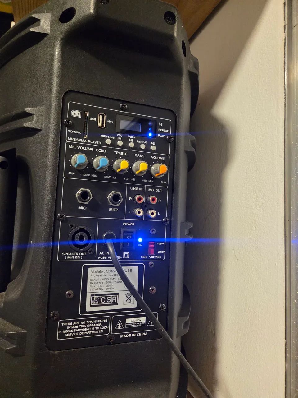 Caixa de som ativa CSR 10" 150w - Foto 3