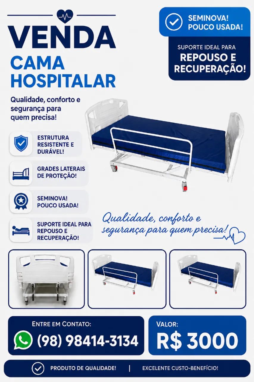 CAMA HOSPITALAR SEMINOVA - Foto 3