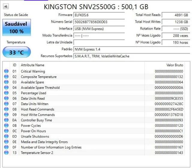 SSD NVMe 500gb Kintston - Foto 2
