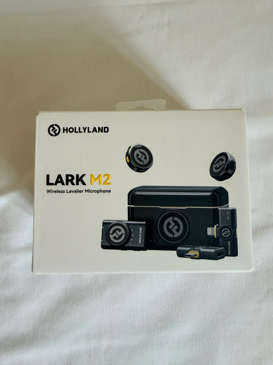 Lapela Hollyland Lark M2 Duo Tipo C + Tipo Lightning (lacrado + NF