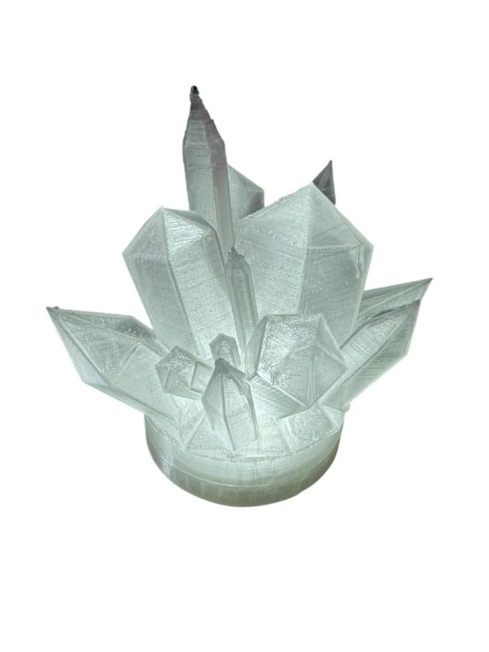 Luminária Cristais Geométricos - Impressa em 3D