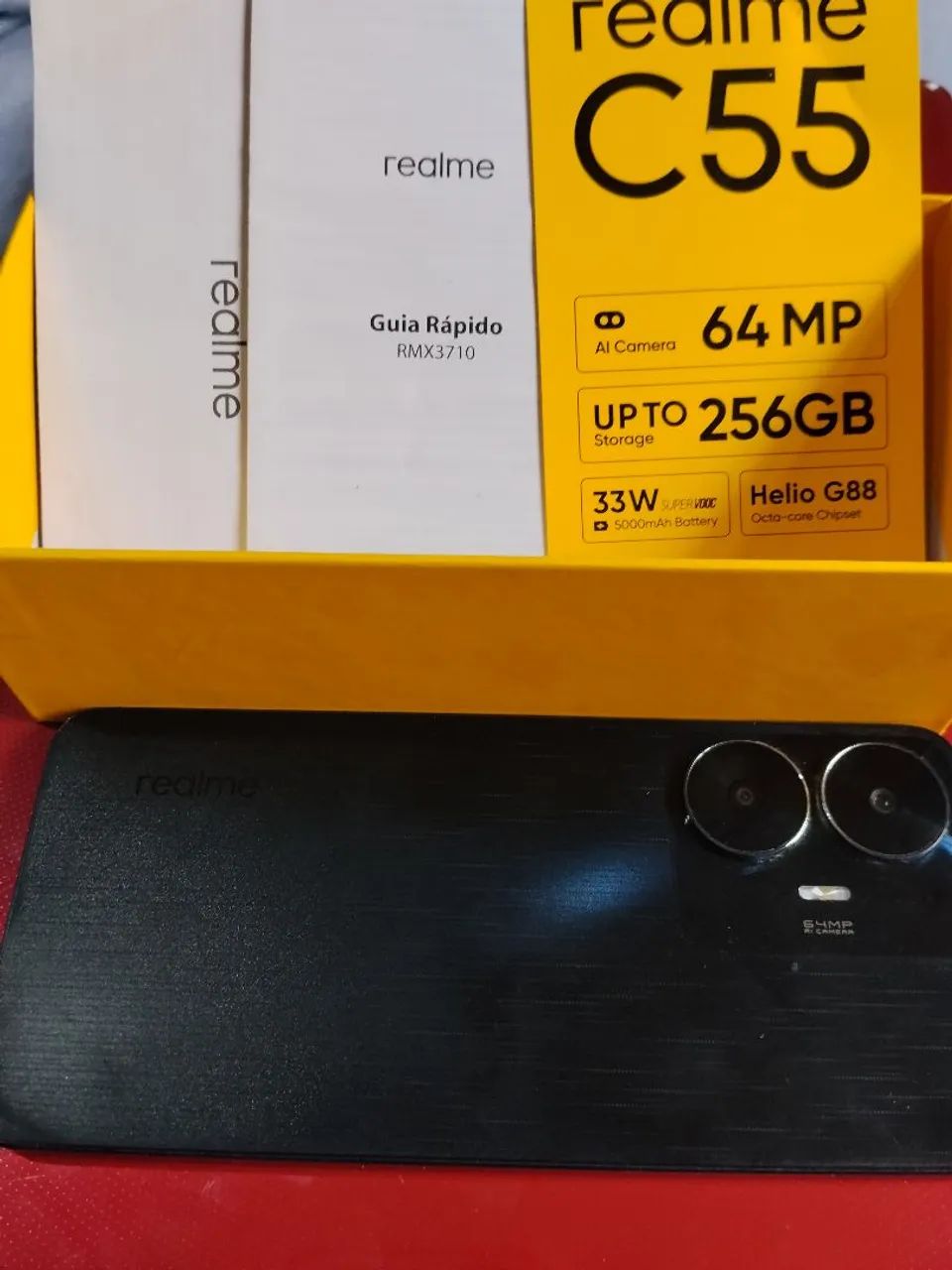  Realme c55 celular 256gb na caixa! 