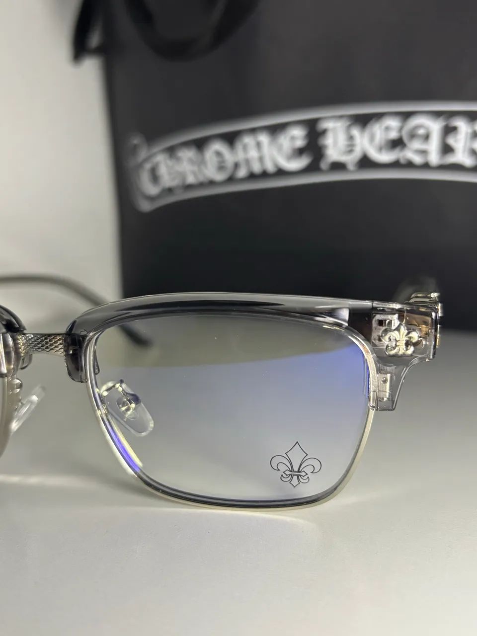 Óculos chrome hearts cinza - Foto 2