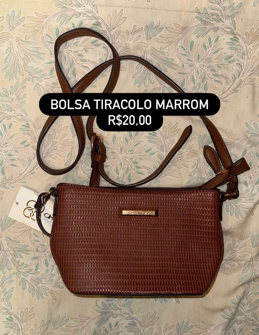 BOLSA TIRACOLO MARROM
