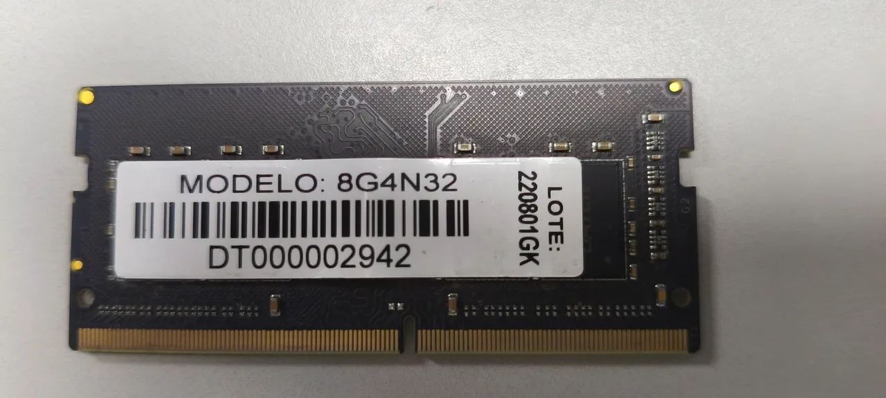 Pente Memória ddr4 8gb 