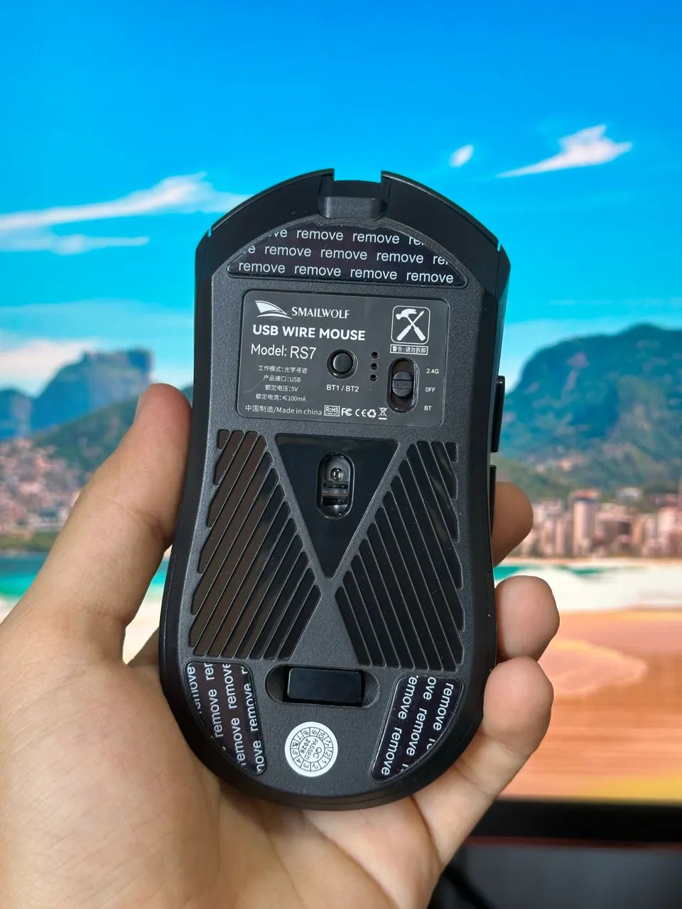 Mouse SmailWolf RS7 Sem Fio - Foto 4