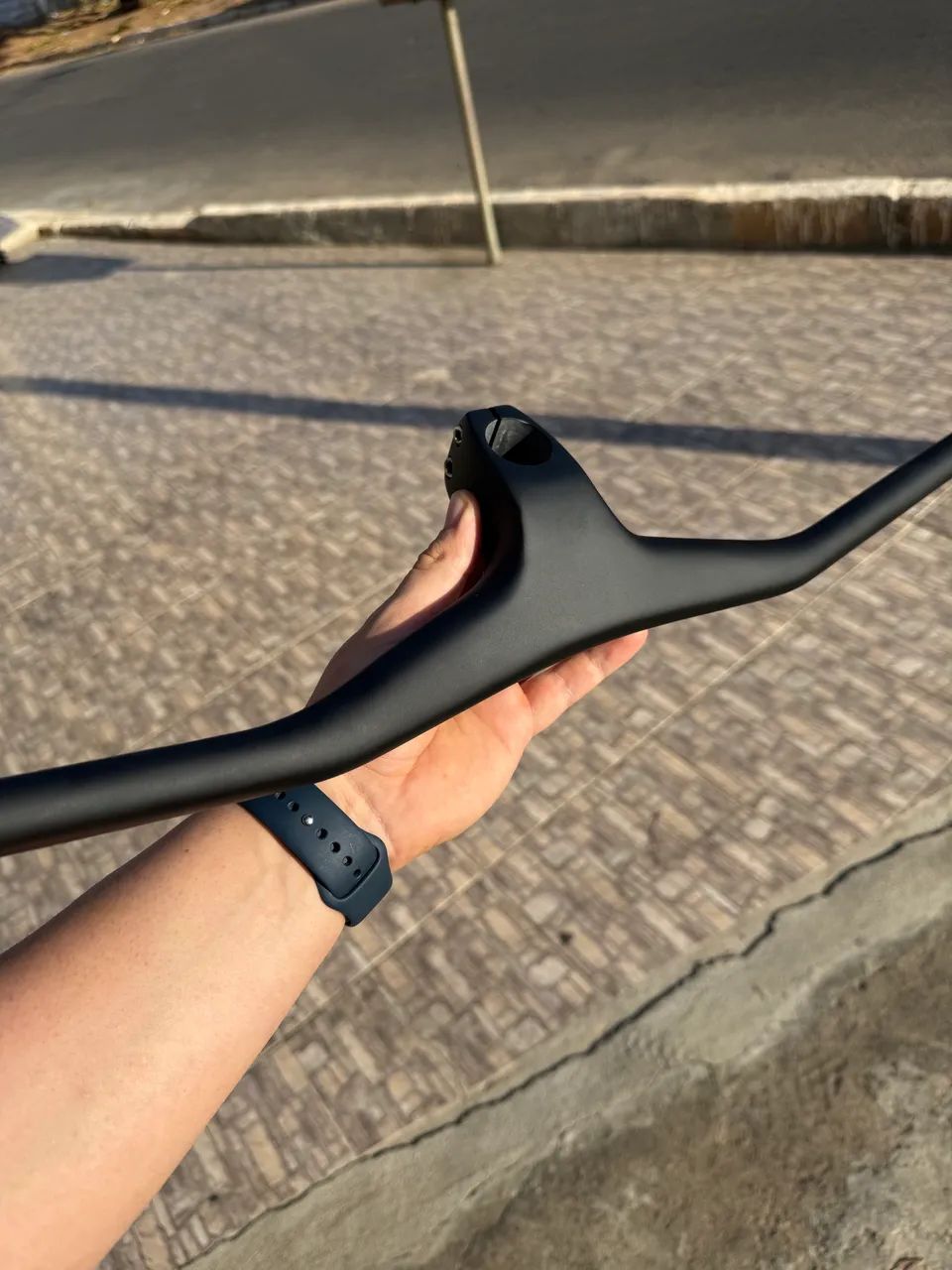 Guidão integrado MTB carbono 