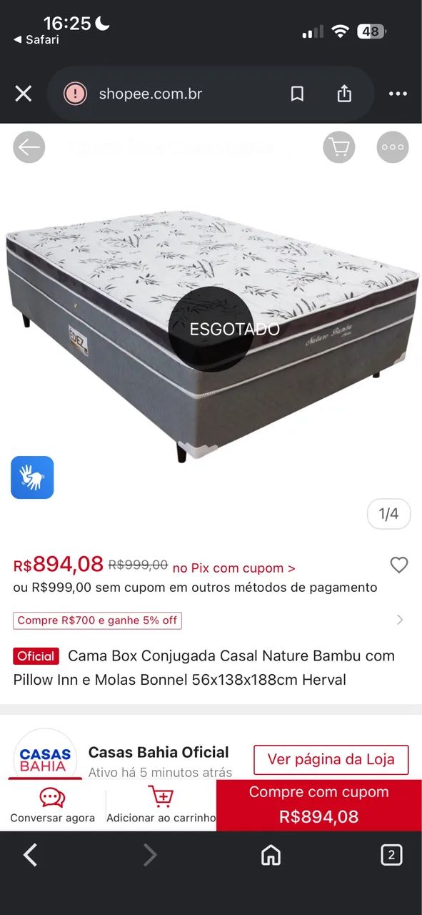 Cama Box Herval molas - Foto 2