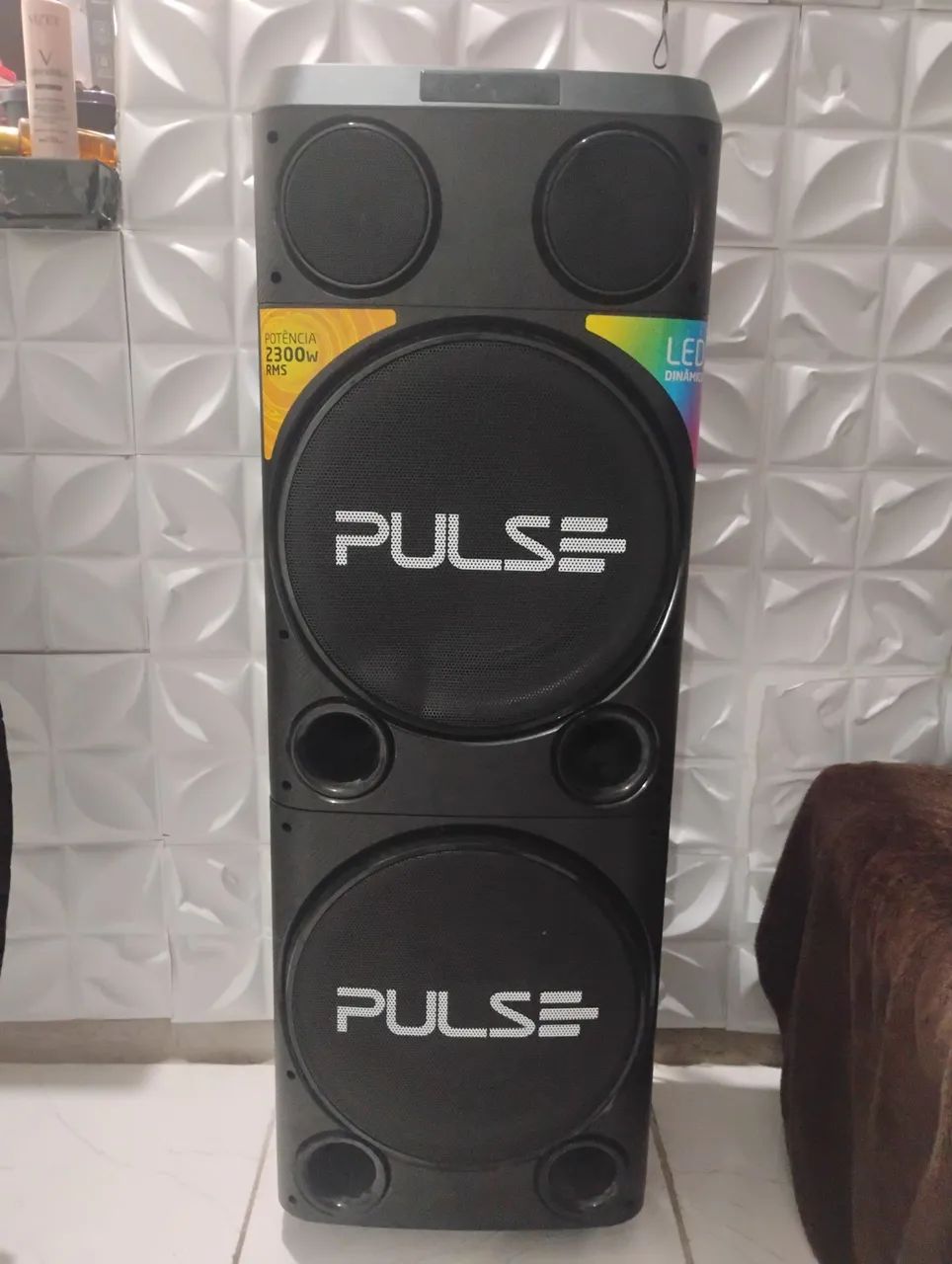 Pulse Double SP508 com dois alto-falantes de 12 polegadas e 2300W de potência. - Foto 2