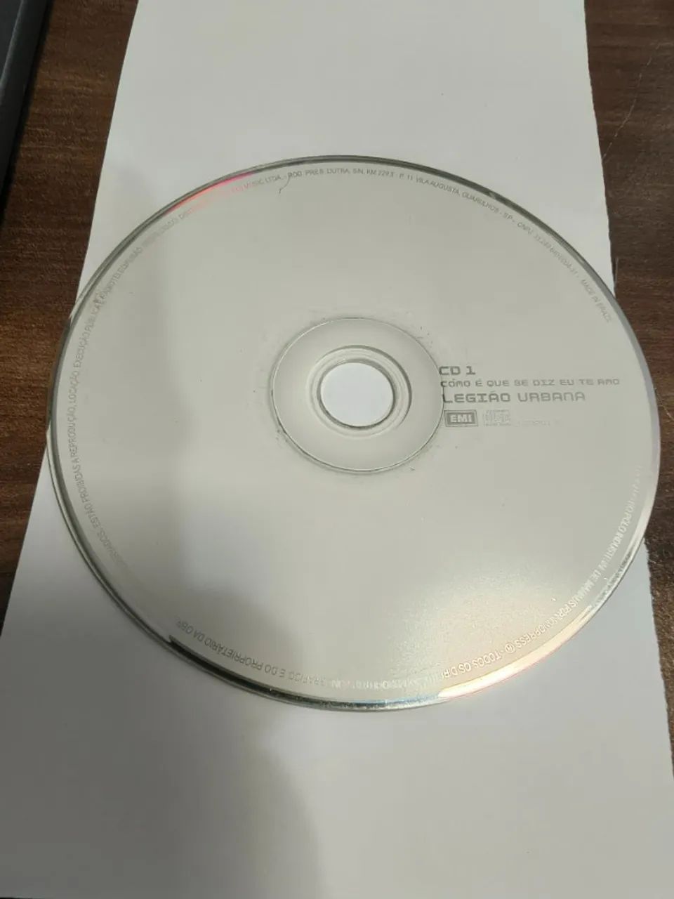 CD Legião Urbana - Como é que se Diz Eu te Amo CD1 Ver Descr.