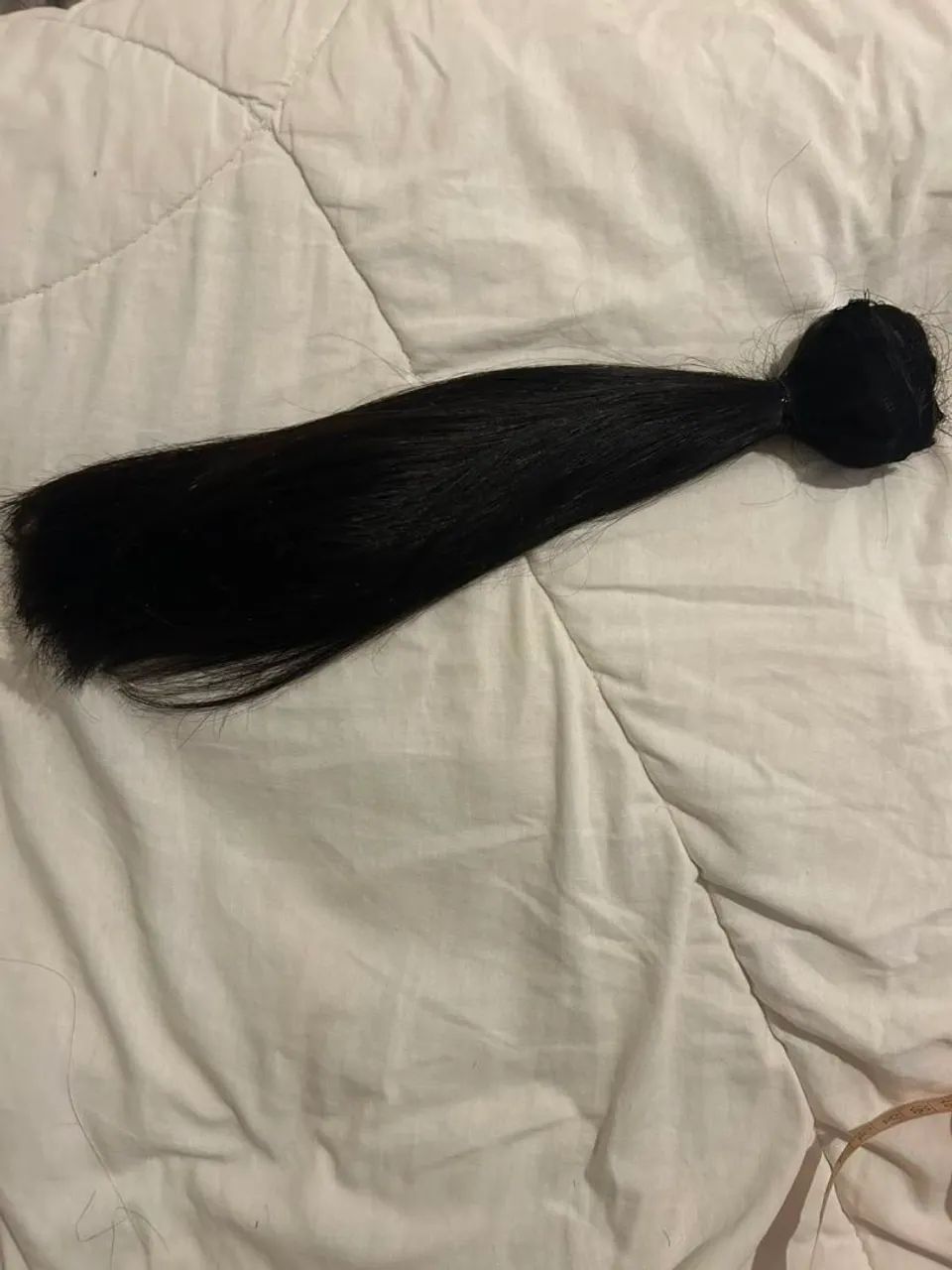 Cabelo humano brasileiro tecido 32cm 73g - 2 telas - Foto 5