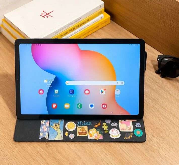 Tablet Tab Samsung S6 Lite 128GB com capa - Foto 3