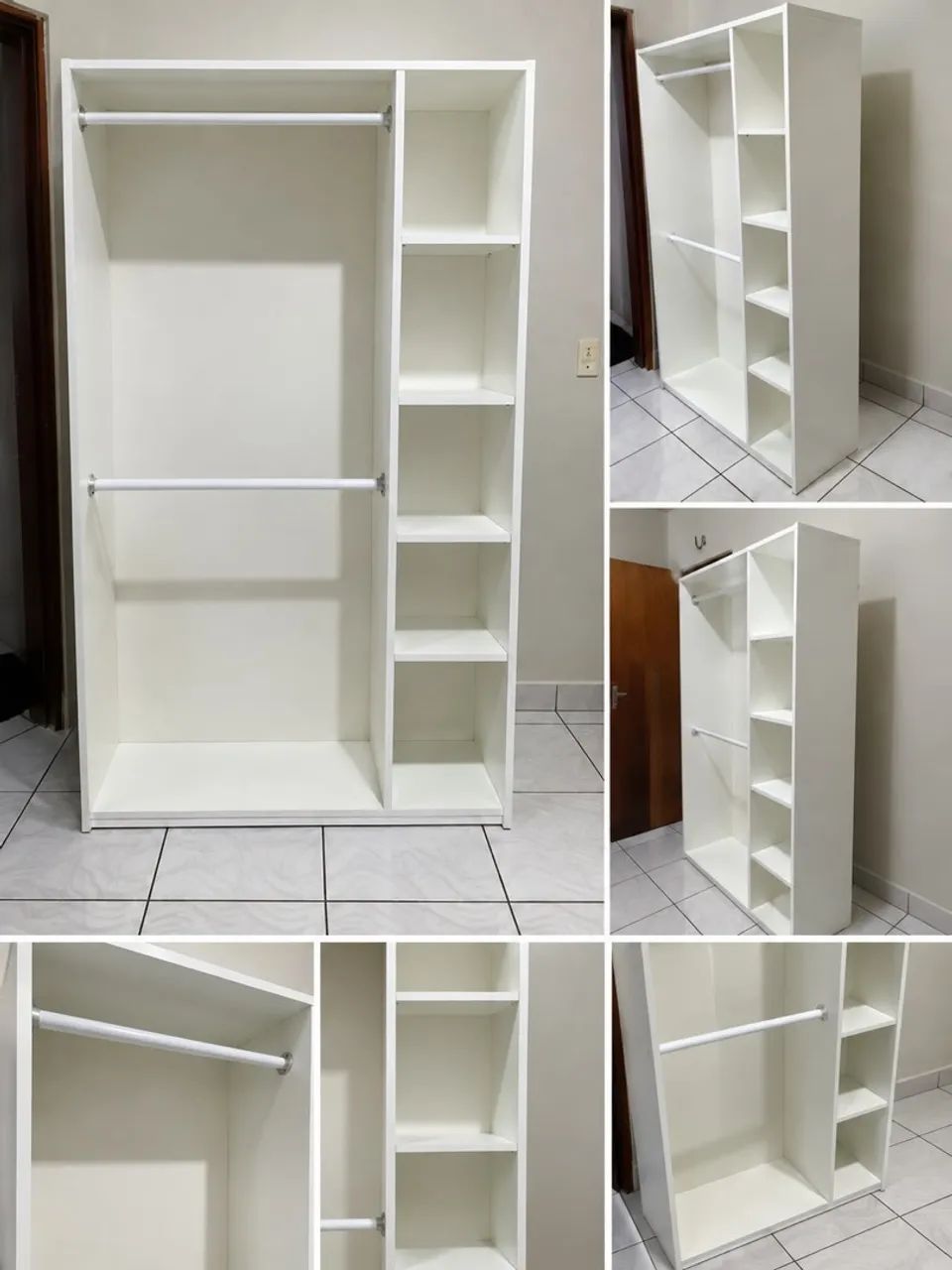 Guarda roupa aberto com prateleiras  - Foto 2