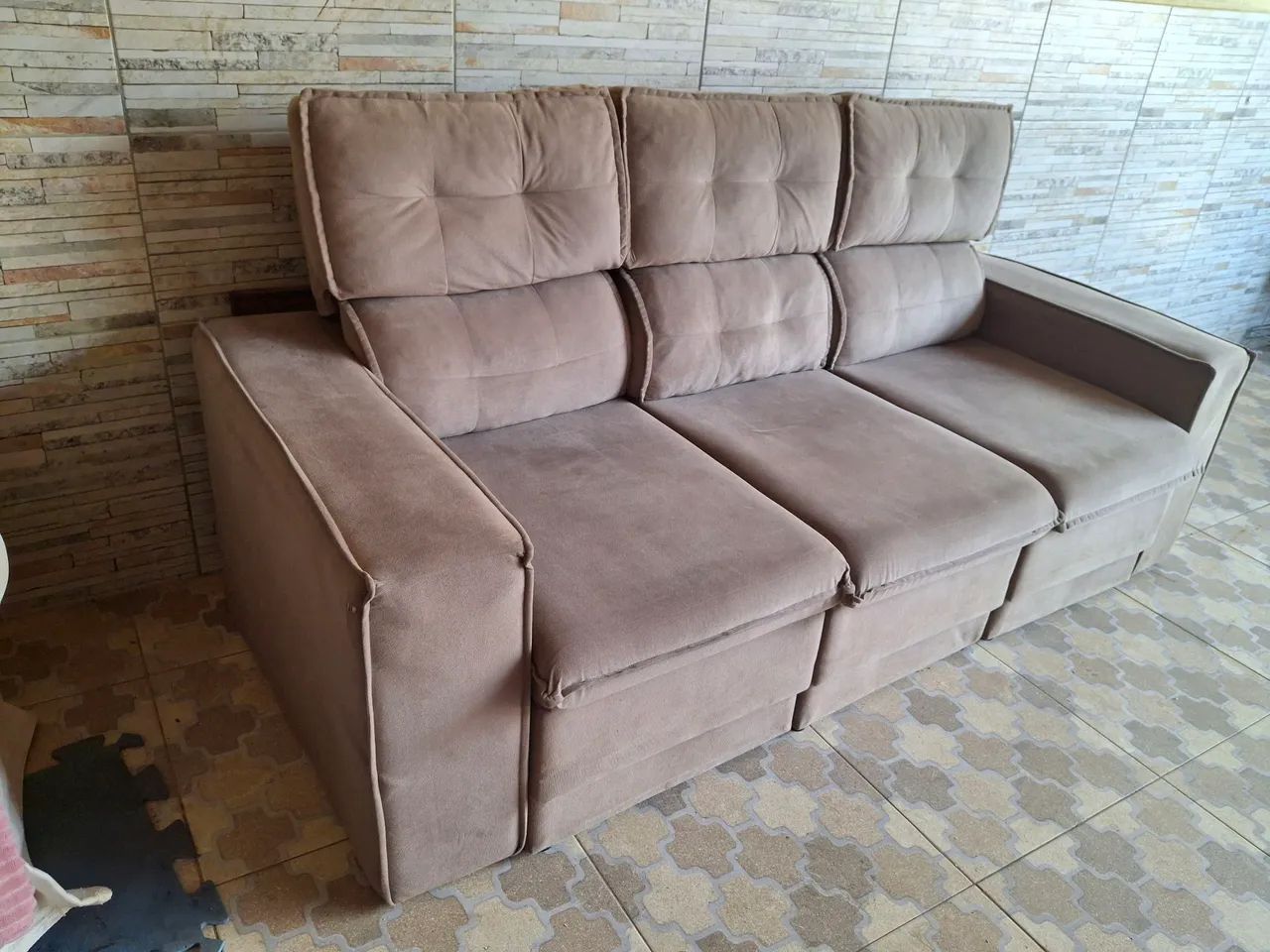 SOFÁ RETRÁTIL DE 3 LUGARES - Foto 3