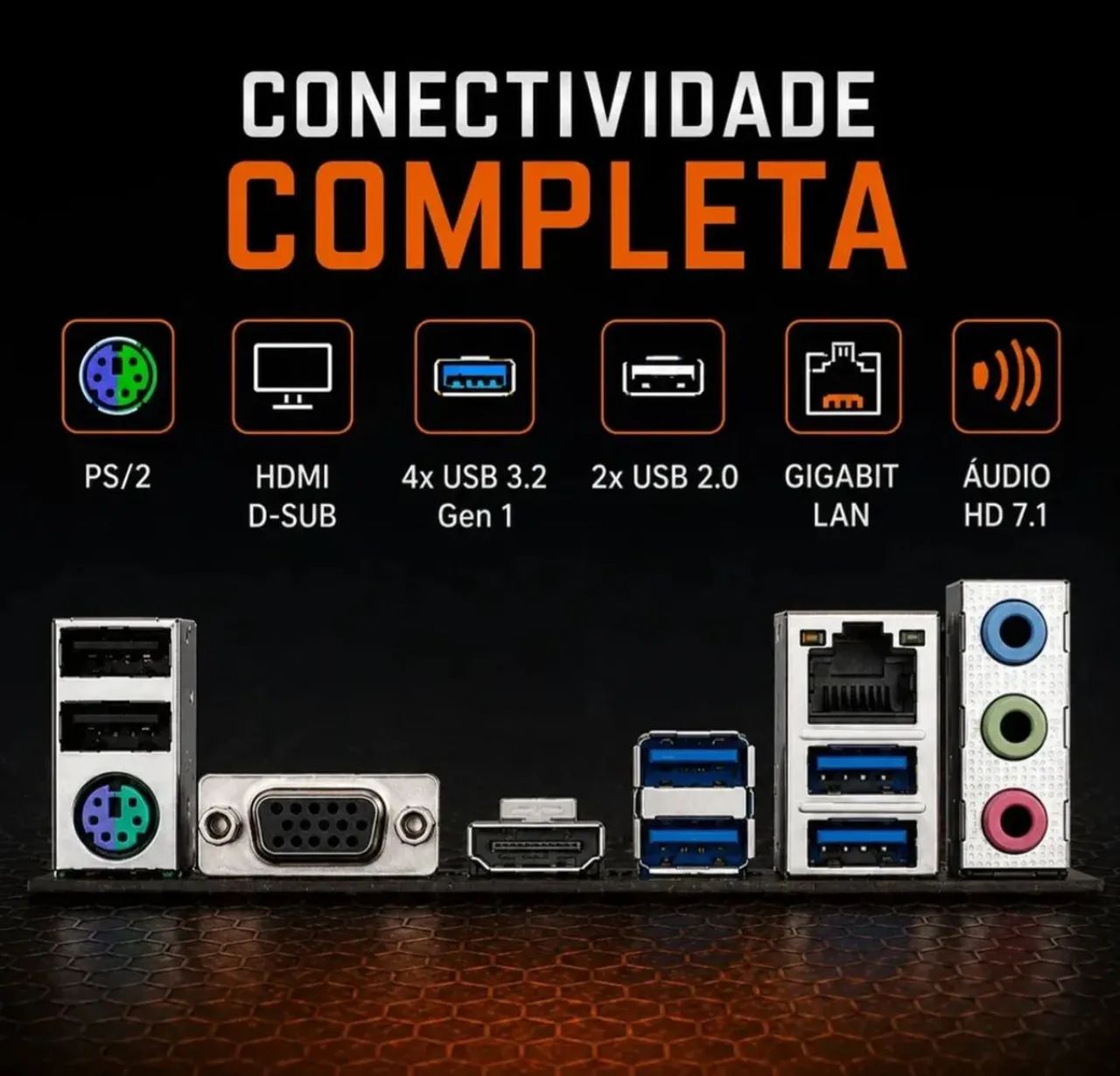 Placa Mãe Gigabyte A520M K V2- Nova - Foto 4
