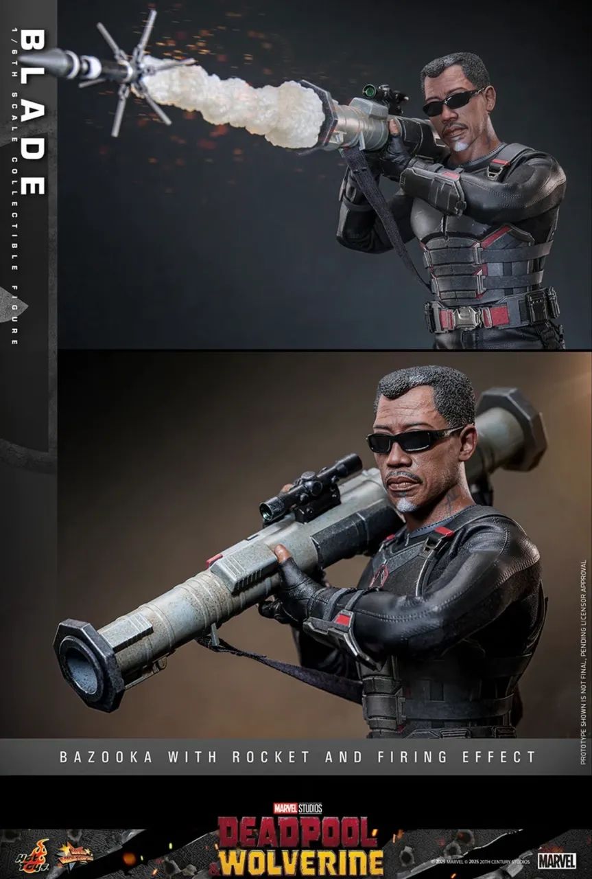 Hot toys Blade - Wolverine e deadpool - Foto 3