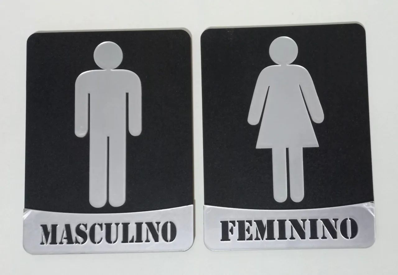 Placas para portas de banheiros - Foto 2