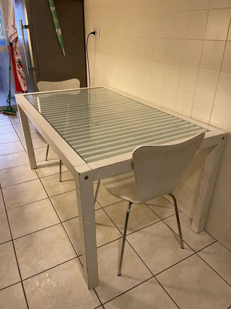 Mesa Jantar Madeira e Vidro - Foto 2