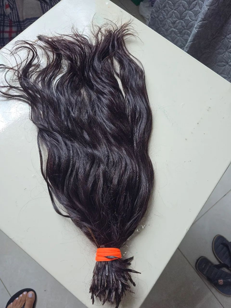 Cabelo Humano cor chocolate.  55cm. 224gr. - Foto 2