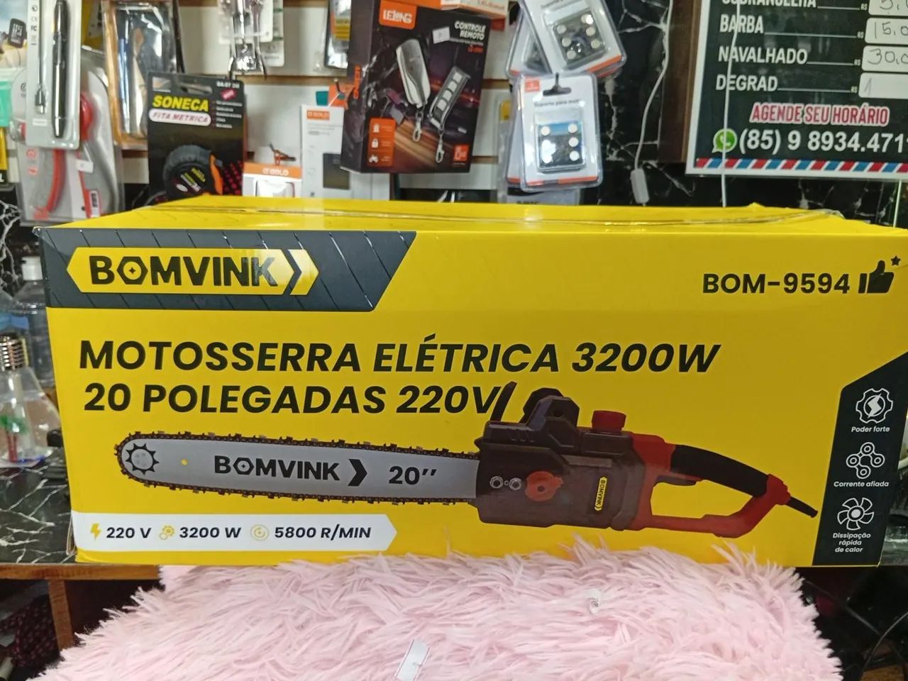 Motoserra elétrica 3200w 20 polegadas 220v - Foto 3