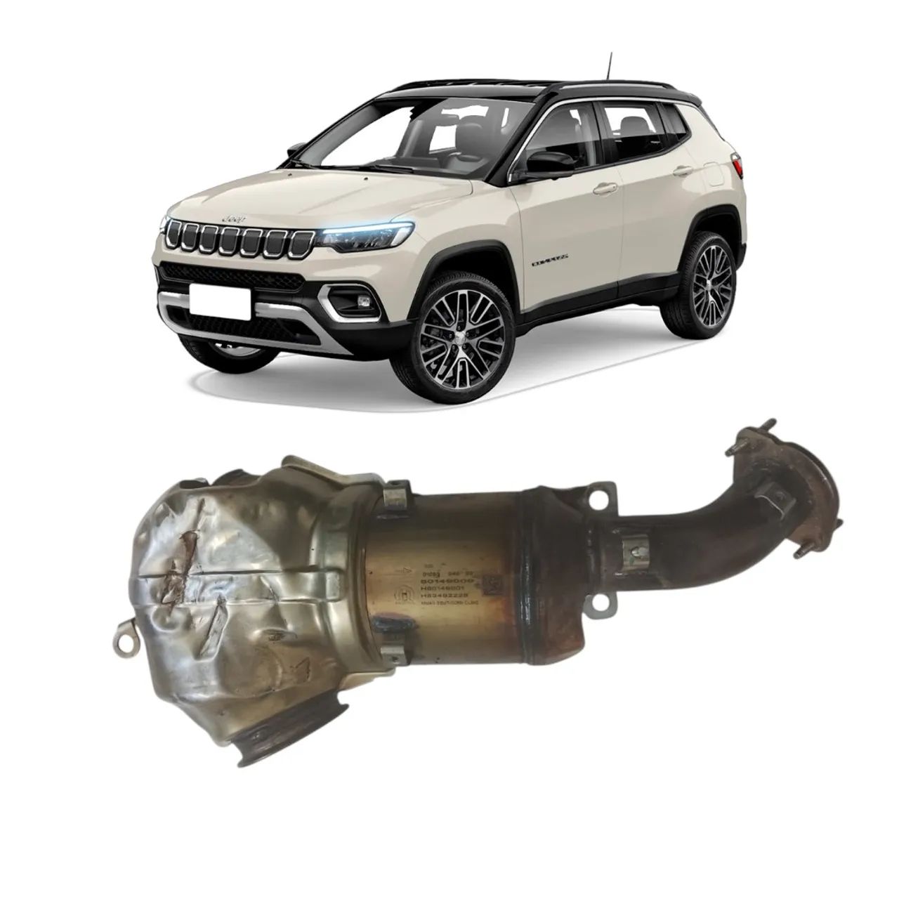 Catalisador Jeep Renegade Compass 1.3 16v T270 2022 2025