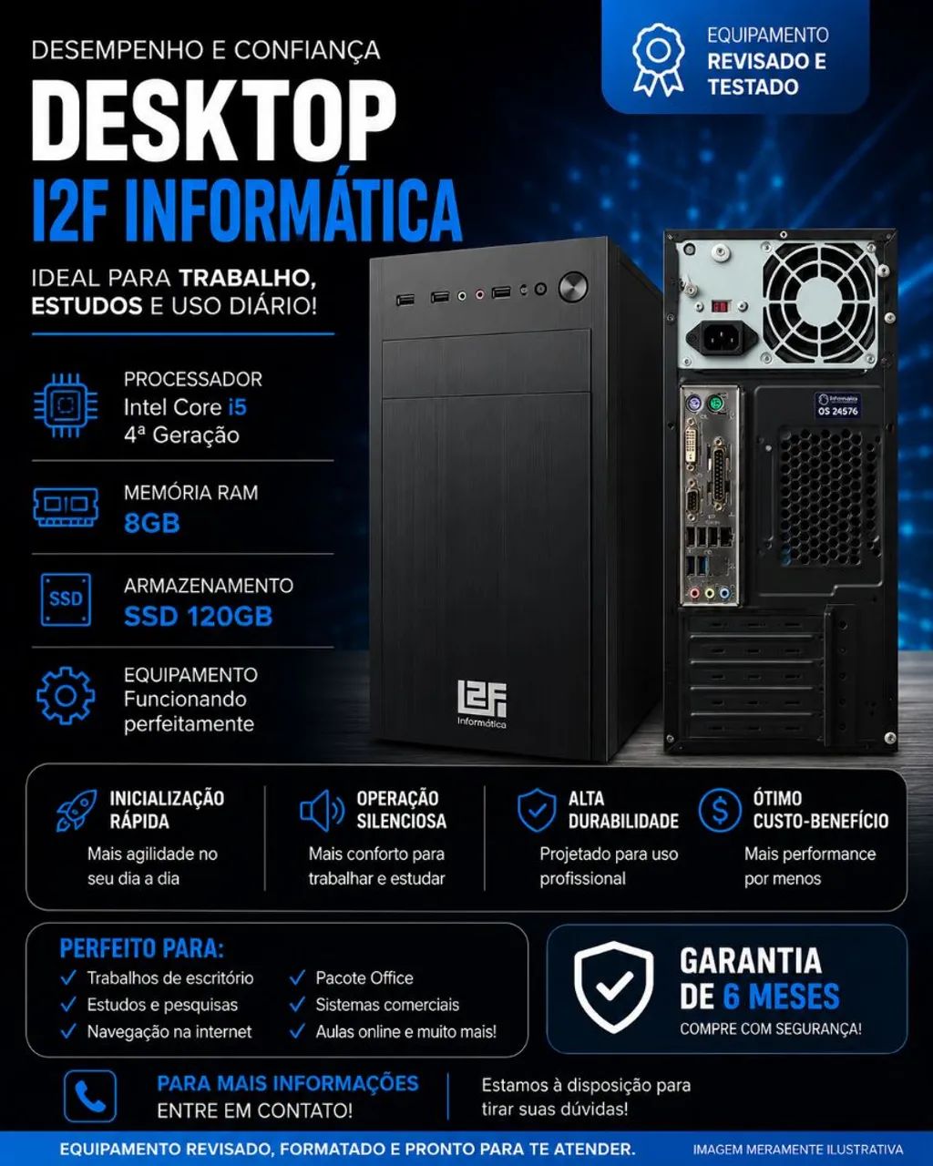 Desktop LF Informática i5 4 geração