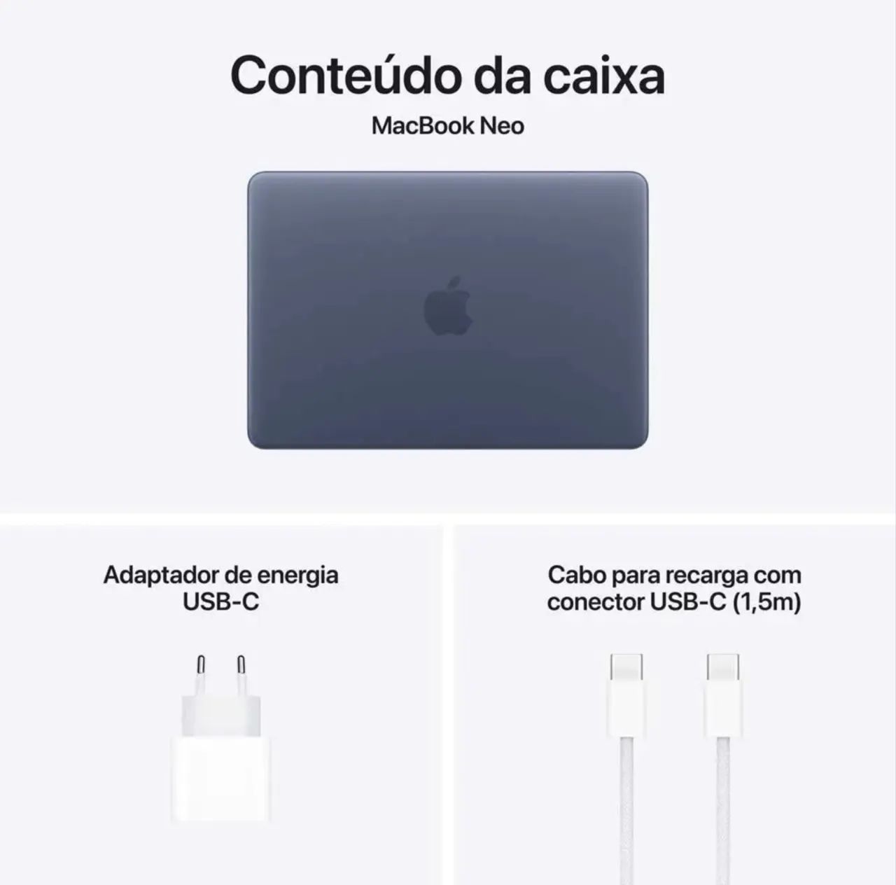 MacBook Neo Apple 13" Chip A18 Pro CPU de 6 núcleos GPU de 5 núcleos 256GB Azul índicos  - Foto 5