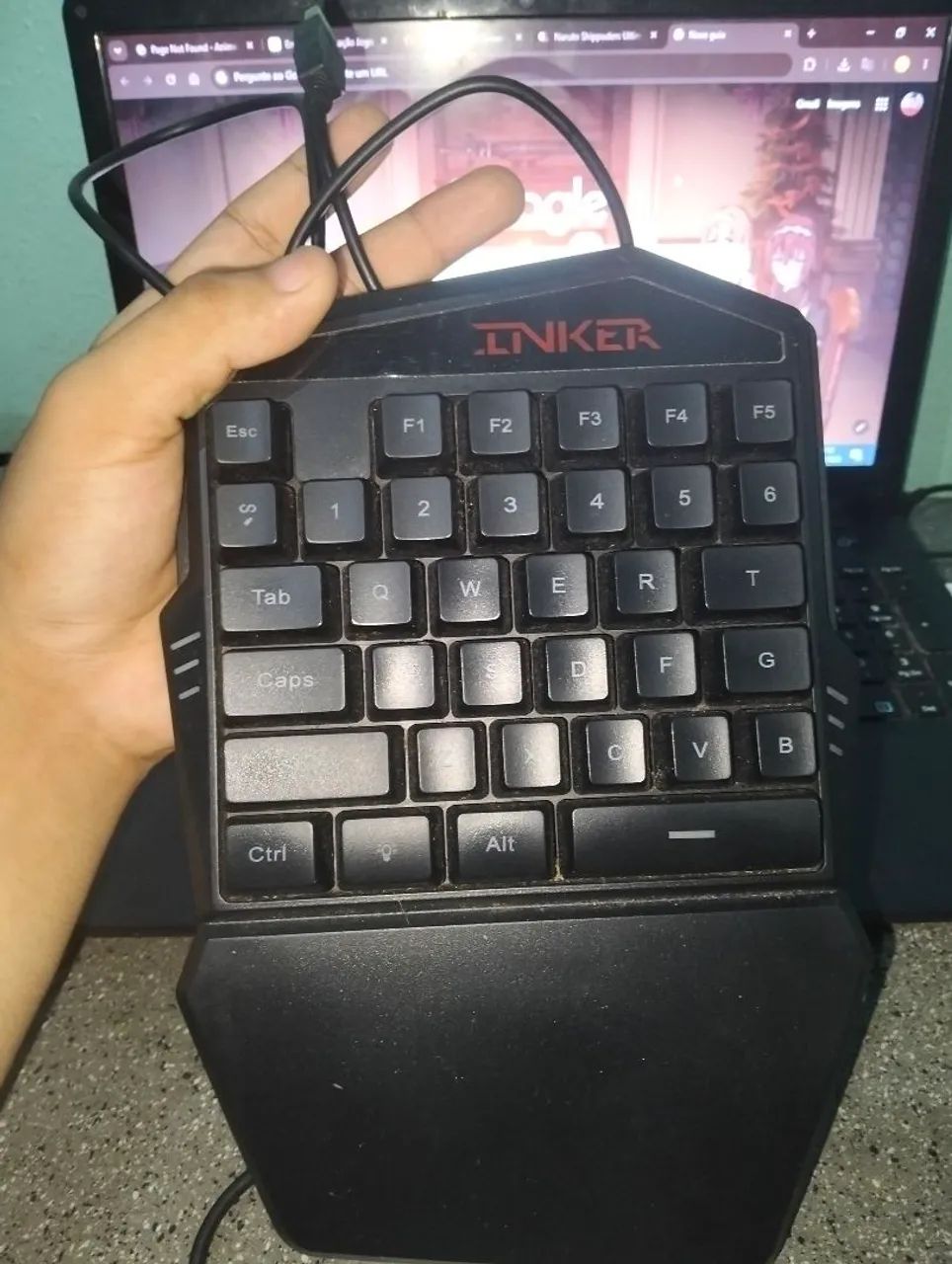 TECLADO GAMER (TECLADO DE UMA MÃO) - Foto 4