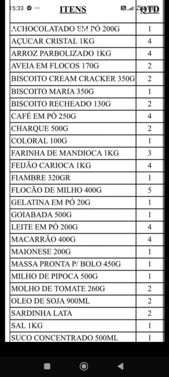 CESTA BASICA + 1KG DE CHARQUE - FRETE GRÁTIS  - Foto 3