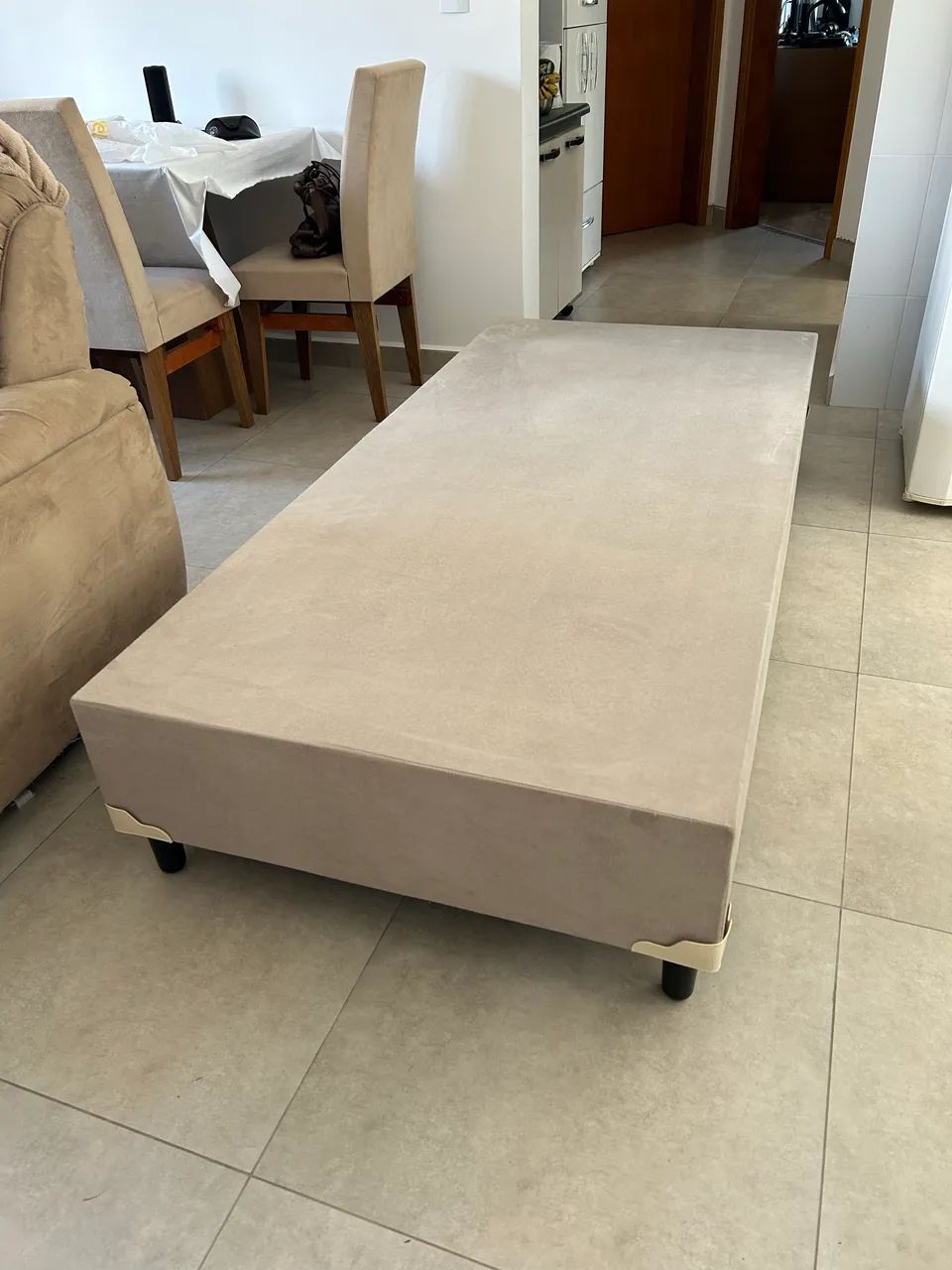 Vendo base cama box solteiro + colchão  - Foto 4