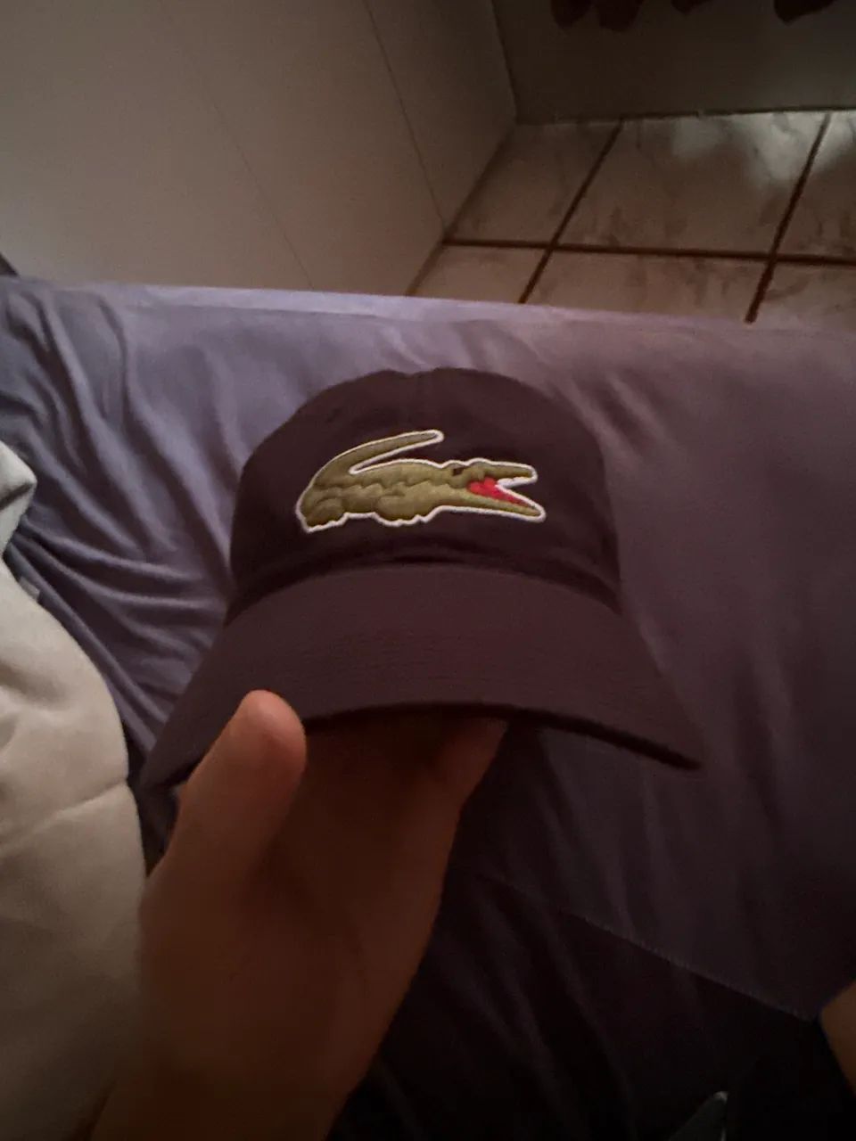 Boné lacoste big croc 100% original raridade 