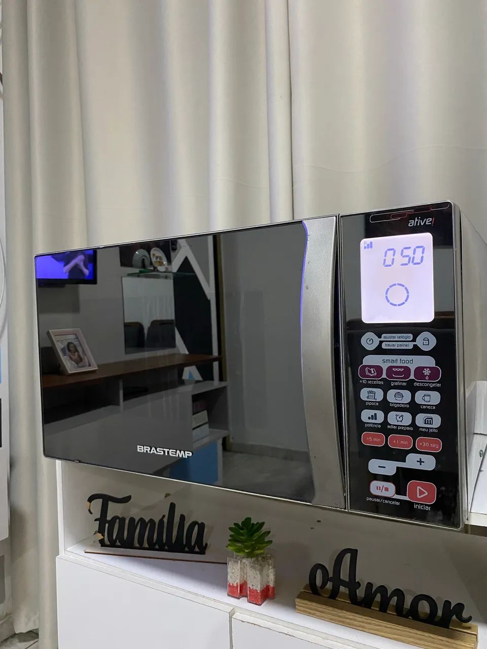 Microondas espelhado com grill - Foto 4