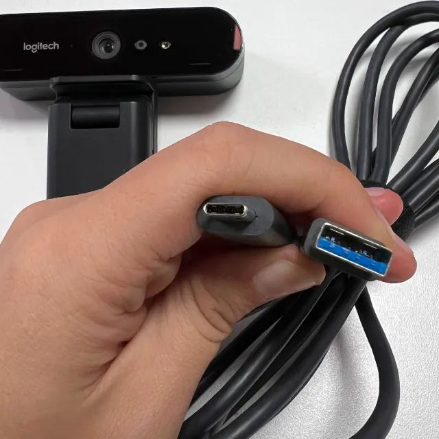  Webcam Ultra Hd 4k Pro Com Microfone Embutido Brio Logitech Cor Preto Webcam Ultra Hd 4k  - Foto 4