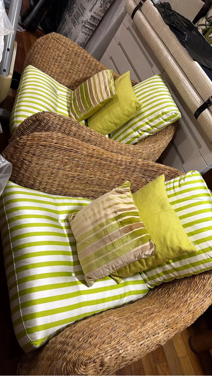 Conjunto de poltronas de vime alto padrão - Foto 4