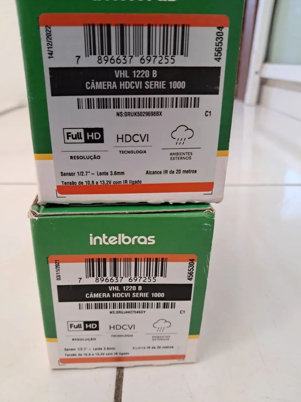 2 unidades Câmera Intelbras