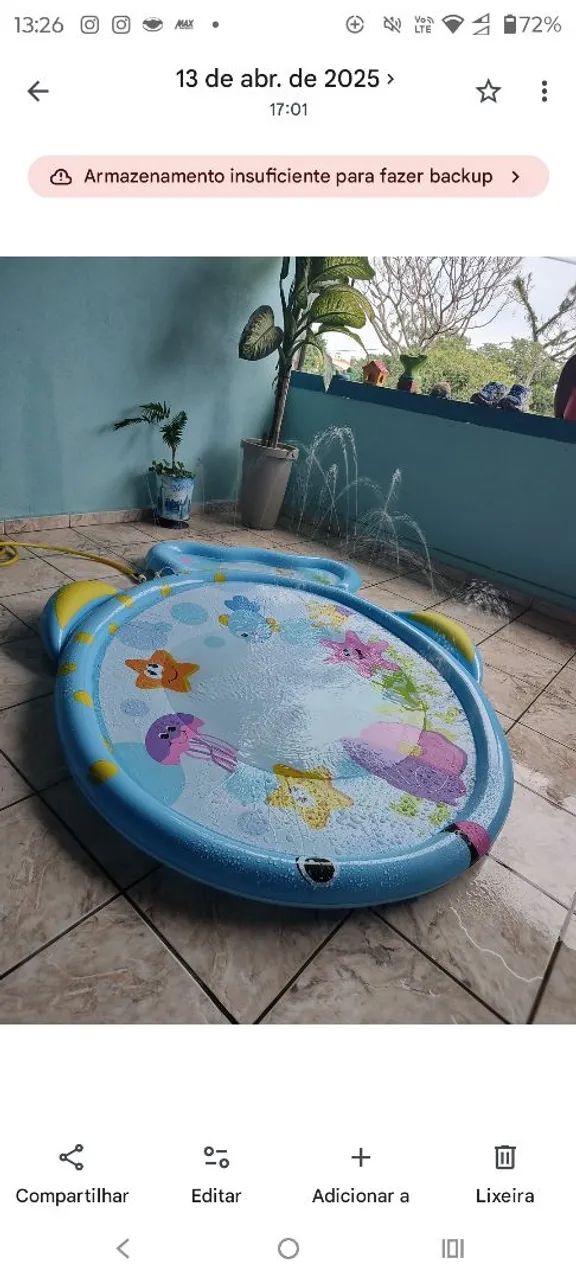 Piscina chafariz para criança 