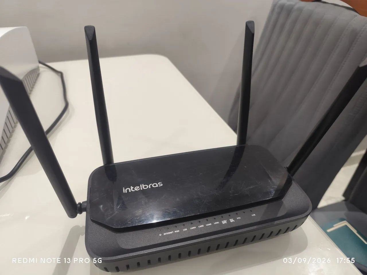 Intelbras Ont Wifiber Ax1800v Gpon/epon - Obs: BLOQUEADO
