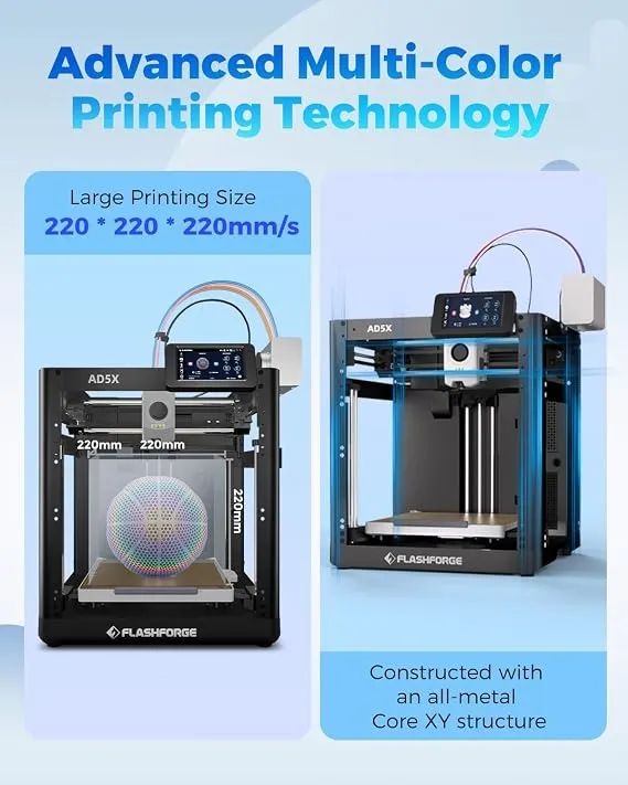 Impressora 3D Multicolorida Flashforge AD5X  - Foto 3
