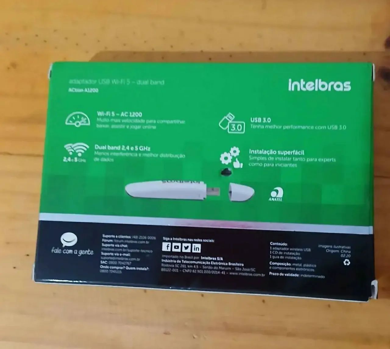 Adaptador USB wifi dual band intelbras - Foto 2