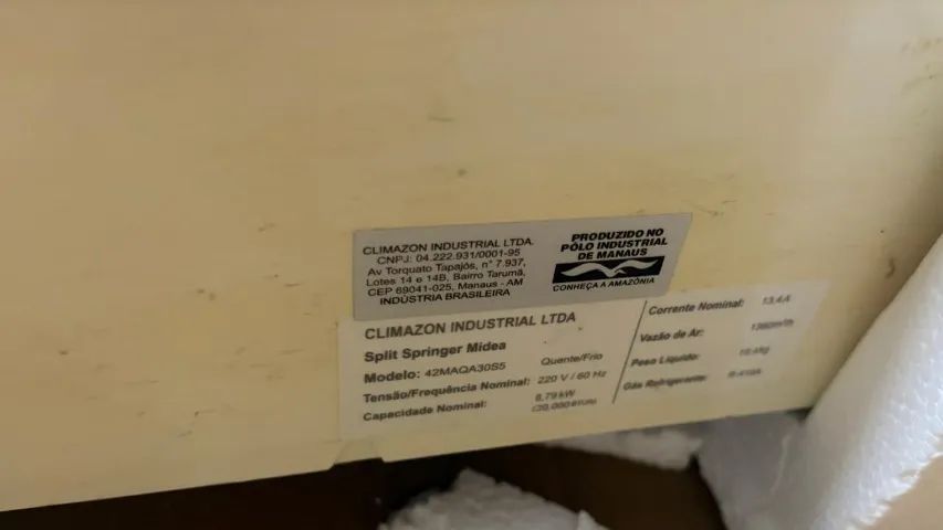 Ar condicionado Split Springer Midea mod 2MACA30S5  - Foto 2