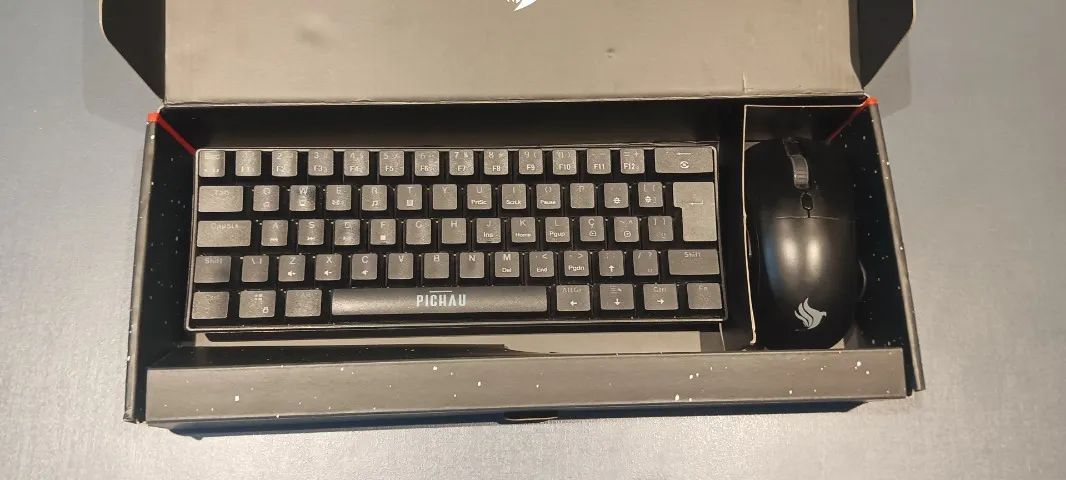 Kit netuno L Teclado mecânico Pichau switch red e mouse Pichau  - Foto 5