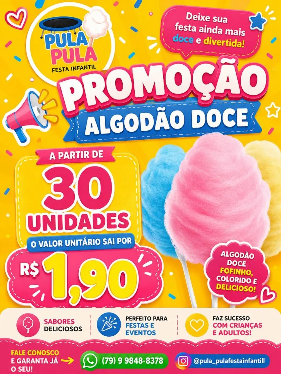 Promoção Algodão Doce 